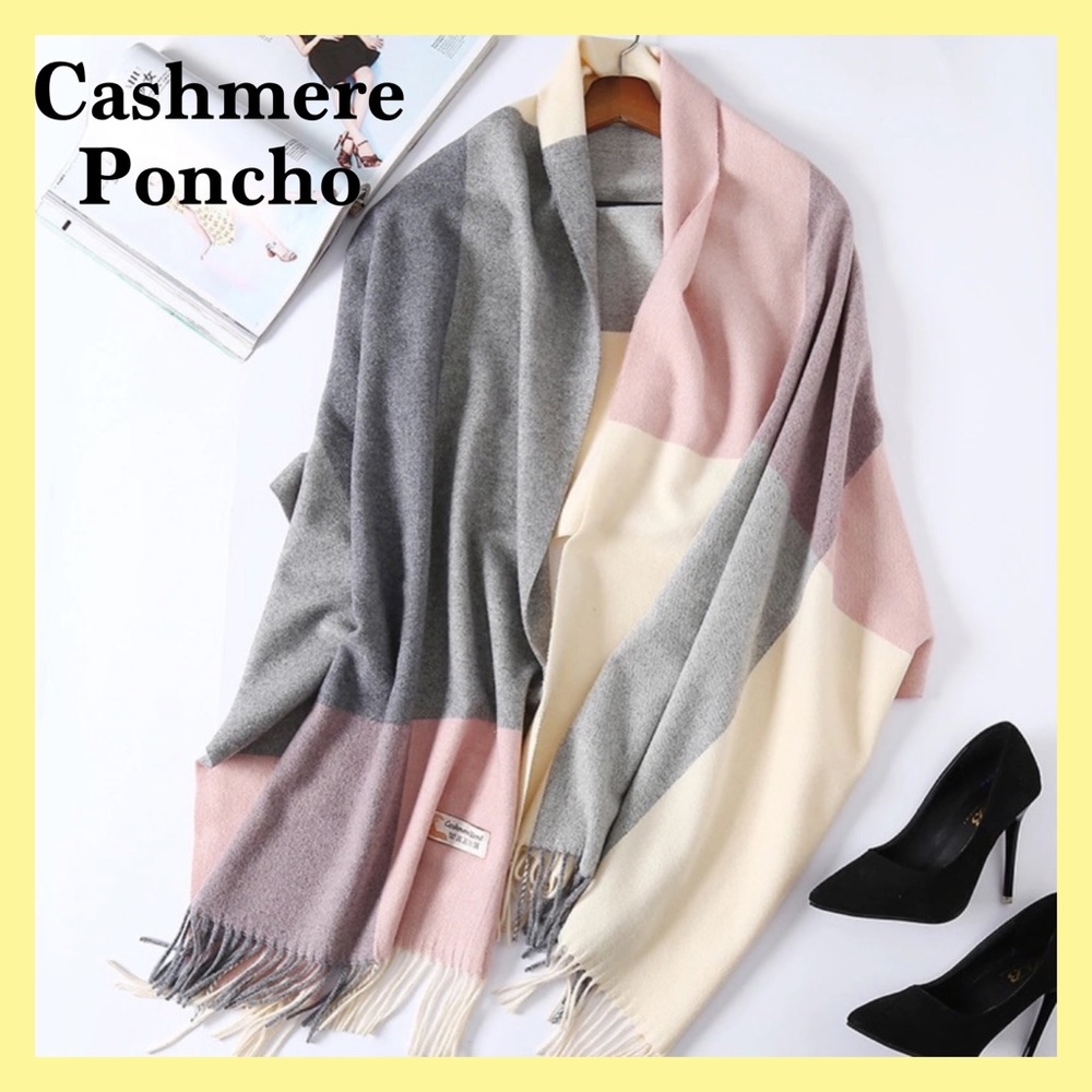Pastel Cashmere Shawl/ Lg. Scarf